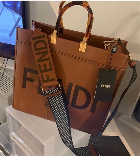 fendi sunshine shopper with strap.